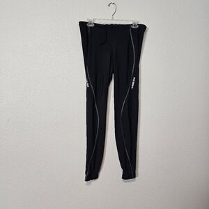 Womens Pearl Uzumi   Black  Leggings with Zipper Detail Sz L